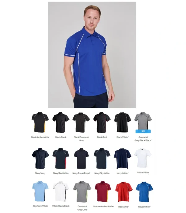 Finden & Hales LV370 Performance Piped Polo